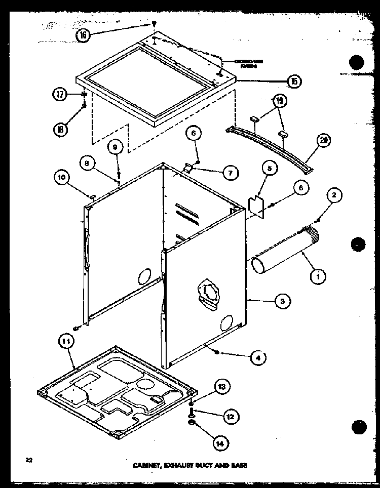 Section 9 Diagram and Parts List for LG2911 P7804804W Amana Dryer