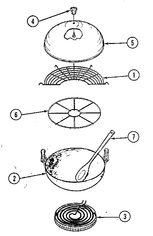 Wok Diagram and Parts List for A141  Jenn-Air Range