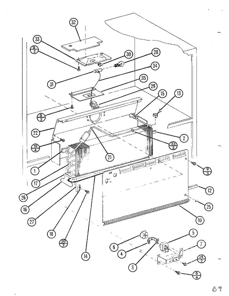 Top Mount Page 17 Diagram and Parts List for TC22N-P116205W  Amana Refrigerator