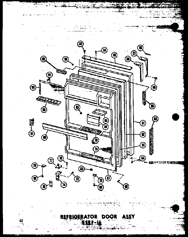 Section 10 Diagram and Parts List for ESRF16-C-P30303-3WC  Amana Refrigerator