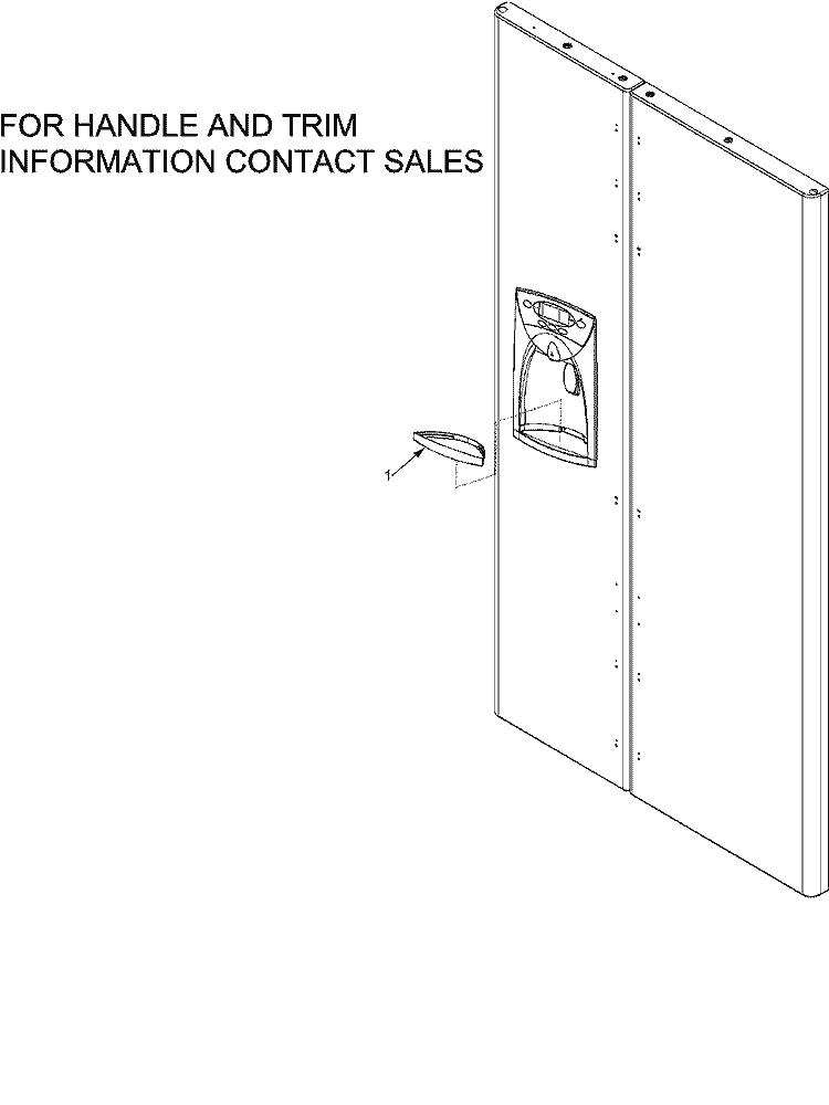 HANDLES AND TRIM Diagram and Parts List for SK535-2 PSK535062W0 Maytag Refrigerator