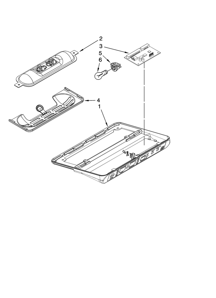 Control Parts Diagram and Parts List for JCB2488MTR00  Jenn-Air Refrigerator