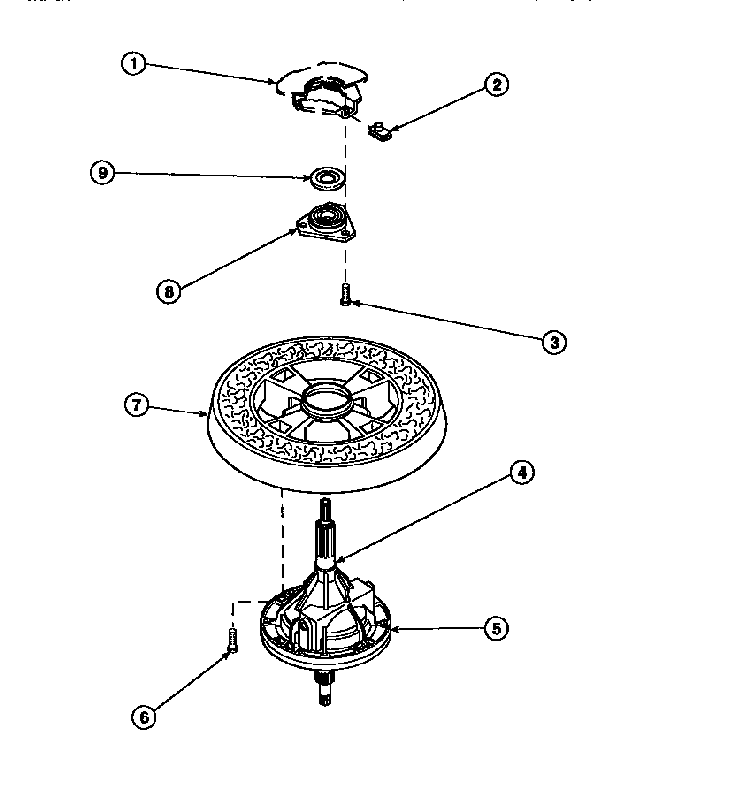 Transmission Assy And Balance Ring Diagram and Parts List for LW8303W2-PLW8303W2B  Amana Washer