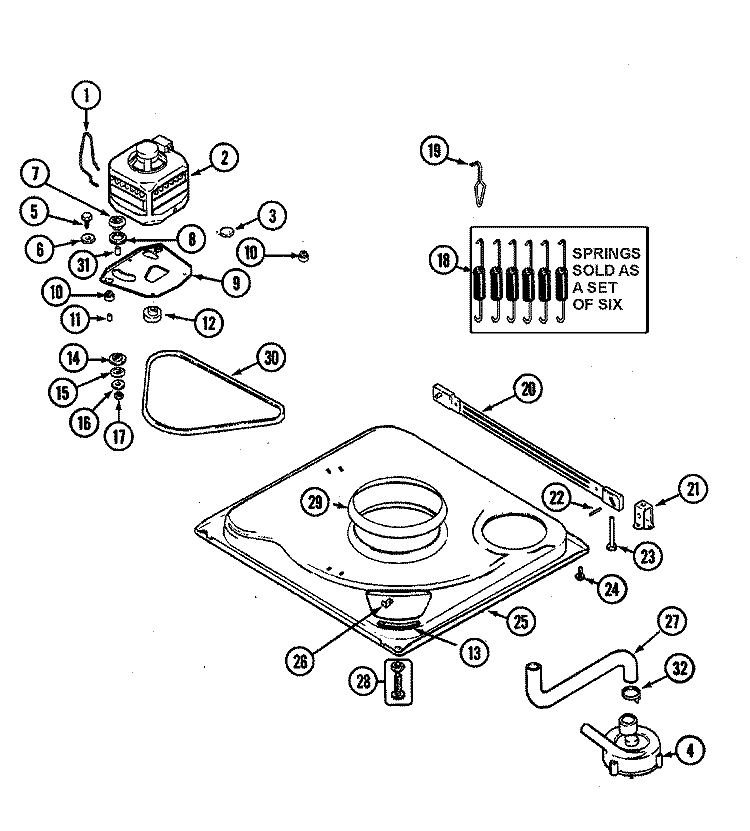 BASE (SERIES 19) Diagram and Parts List for AAV1200AKW  Admiral Washer
