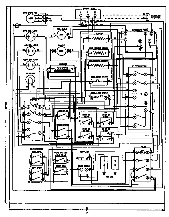 Wiring Information Diagram and Parts List for SVD8310SD  Jenn-Air Range