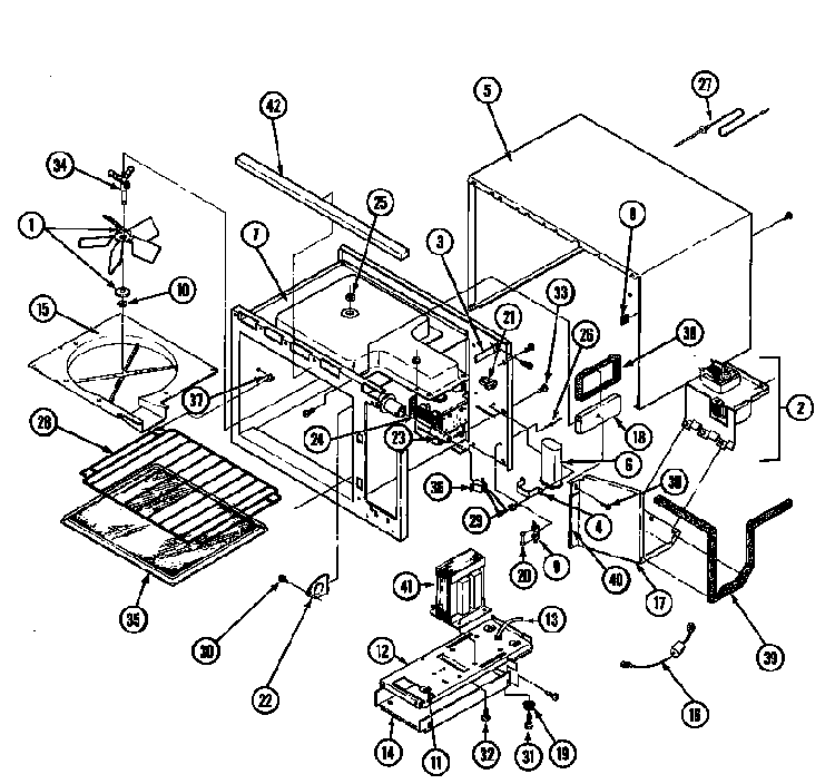 Base & Cavity Diagram and Parts List for CM410PE  Crosley Microwave