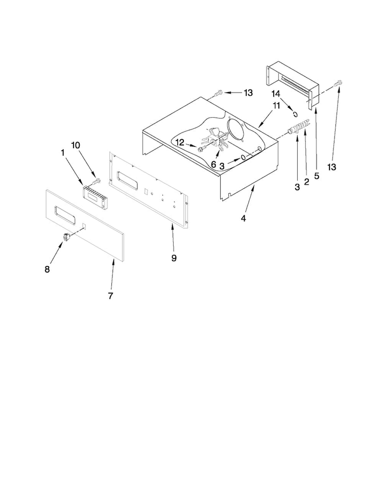 Control Panel Parts Diagram and Parts List for CWE4800ACE27  Maytag Wall Oven