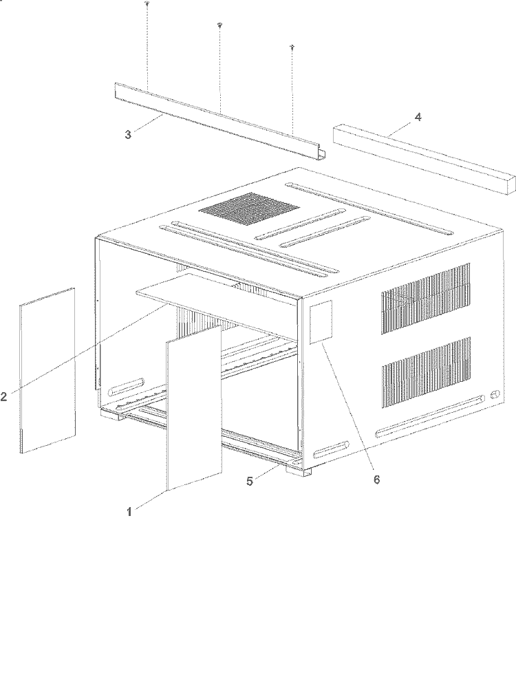 OUTER CASE ASSEMBLY Diagram and Parts List for AAC242SRA PAAC242SRA0 Amana Air Conditioner