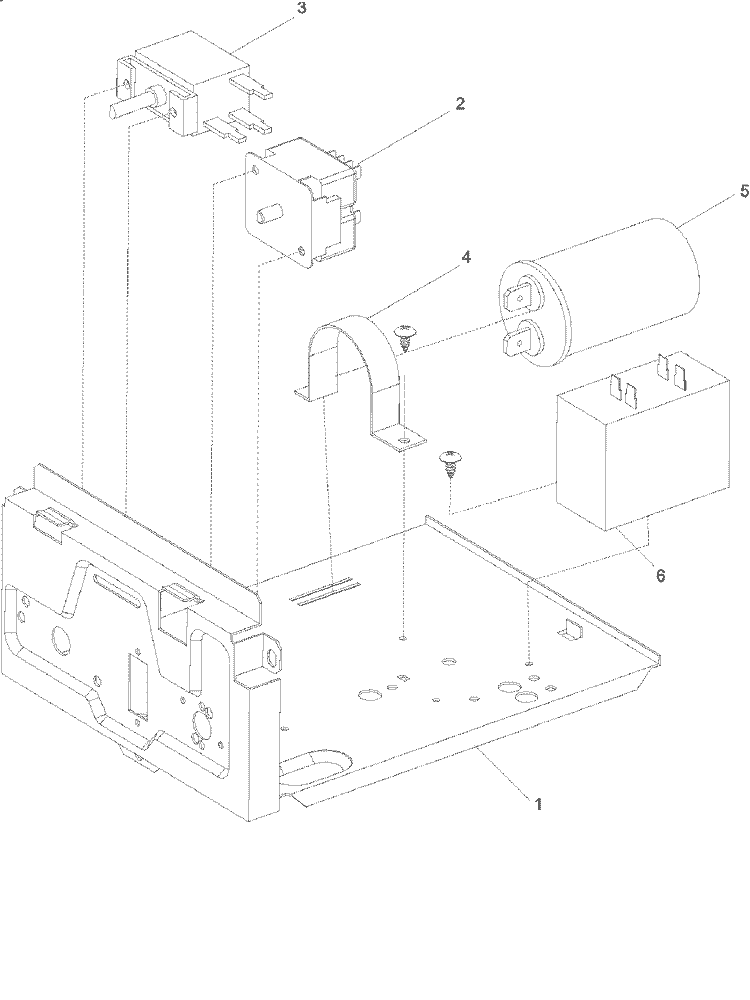 CONTROL ASSEMBLY Diagram and Parts List for AAC242SRA PAAC242SRA0 Amana Air Conditioner
