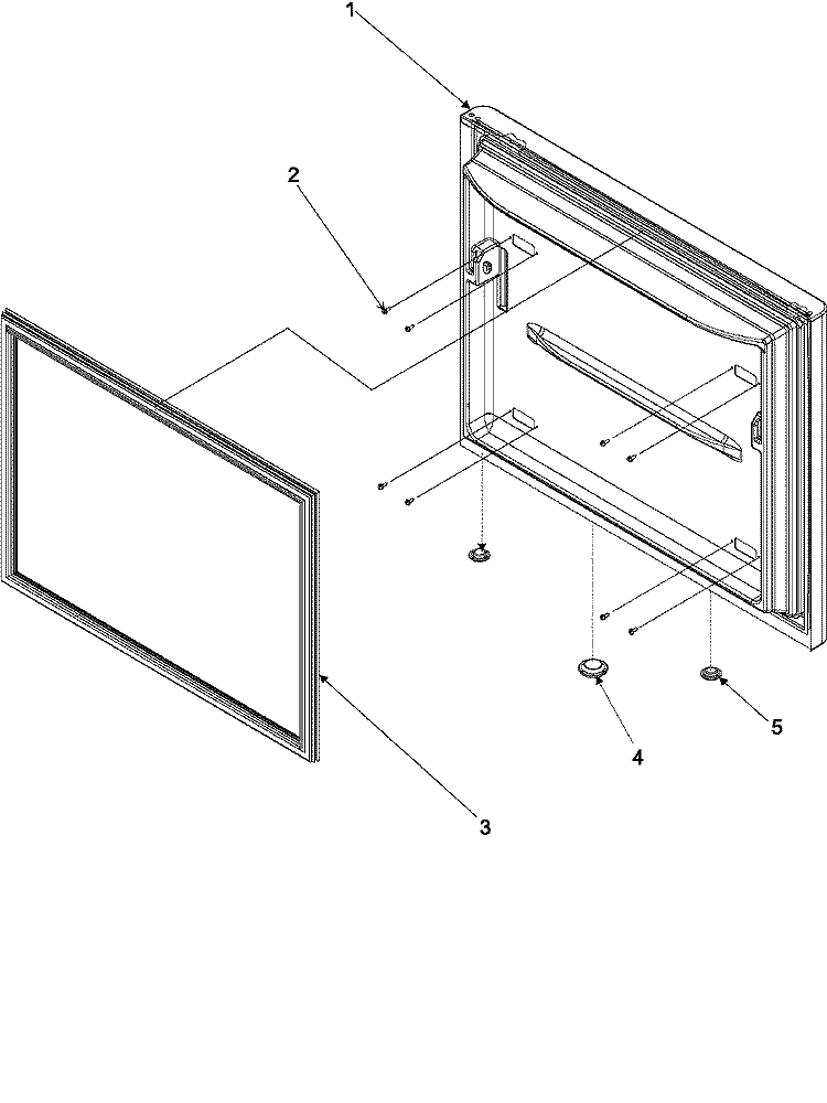 FREEZER DOOR Diagram and Parts List for AFC2033DRB  Amana Refrigerator