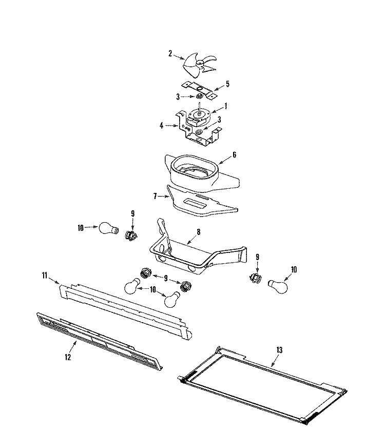 CONTROLS Diagram and Parts List for JS48PPDBDA  Jenn-Air Refrigerator