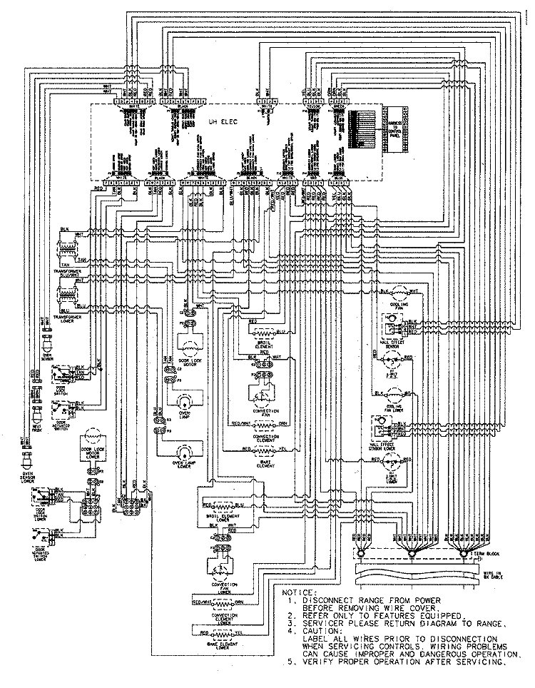 WIRING INFORMATION Diagram and Parts List for JJW8630DDS  Jenn-Air Wall Oven