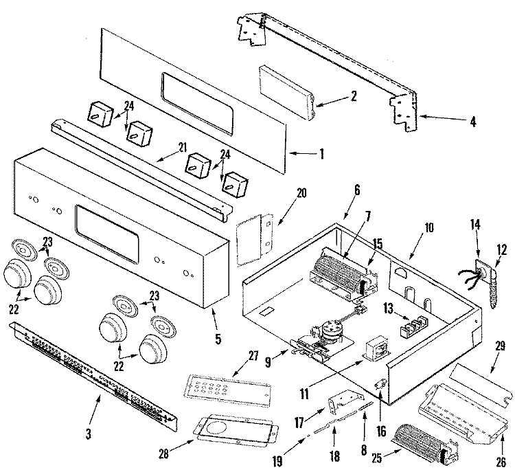 CONTROL PANEL & INTERNAL CONTROLS (PRO) Diagram and Parts List for JJW9827DDP  Jenn-Air Wall Oven