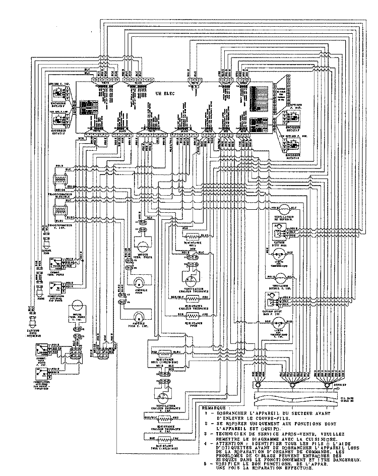 WIRING INFORMATION Diagram and Parts List for JJW9827DDP  Jenn-Air Wall Oven