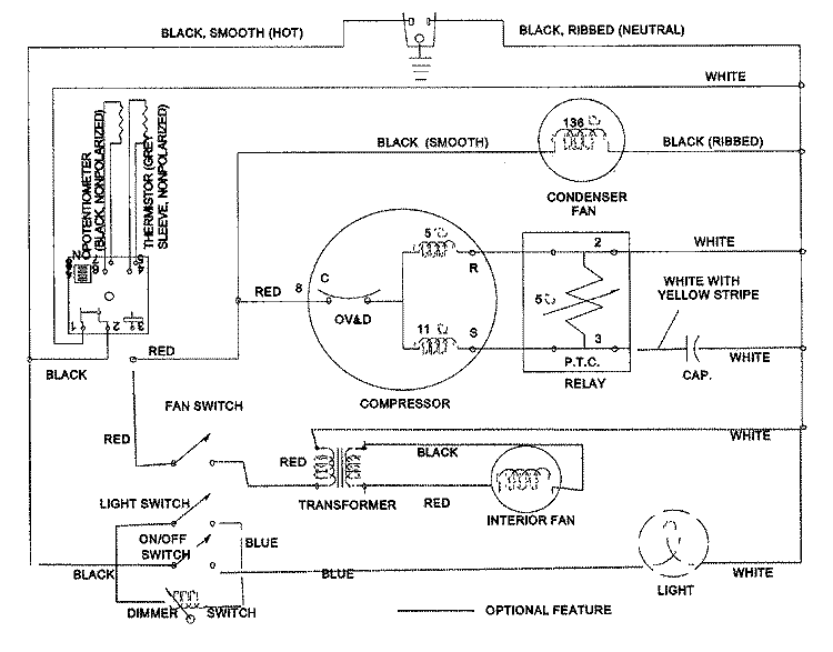 WIRING INFORMATION Diagram and Parts List for JUC2450ARS  Jenn-Air Refrigerator