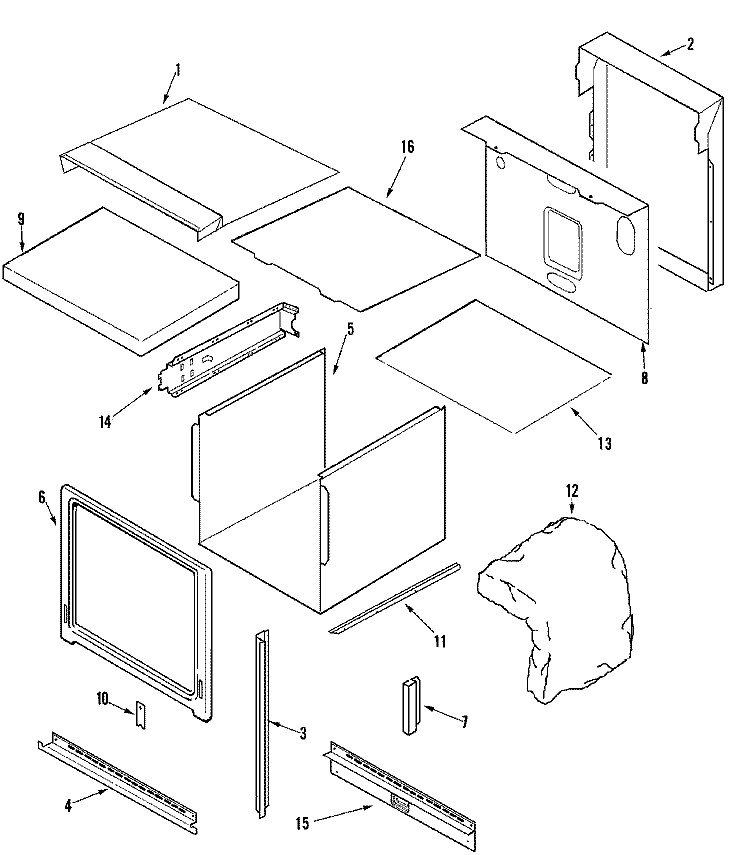 BODY Diagram and Parts List for AEW3630DDS  Amana Wall Oven