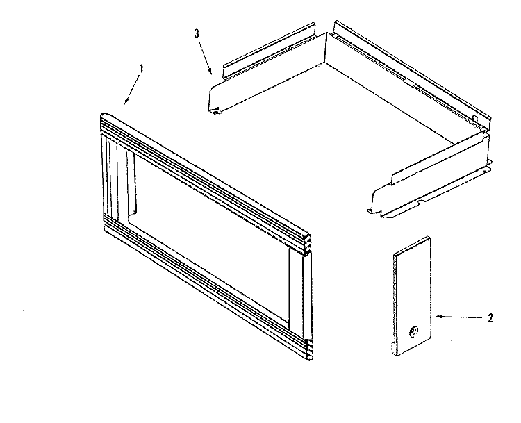 MICROWAVE TRIM & ATTACHMENTS Diagram and Parts List for JMW8330DAS  Jenn-Air Microwave Oven Combo