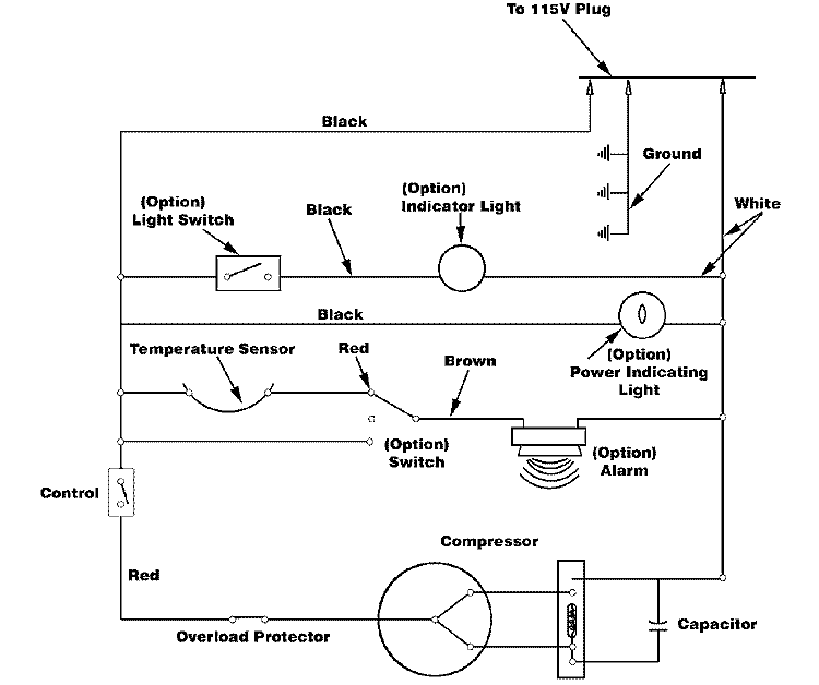 WIRING INFORMATION Diagram and Parts List for AFU2005BW  Amana Freezer