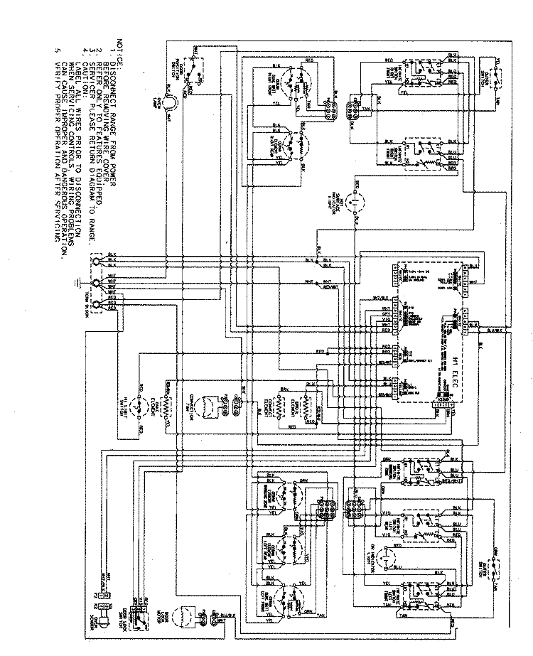 WIRING INFORMATION Diagram and Parts List for MER5875QAN  Maytag Range