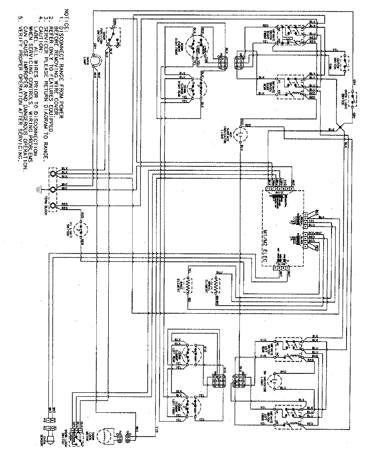 WIRING INFORMATION Diagram and Parts List for PER5750QAS  Maytag Range