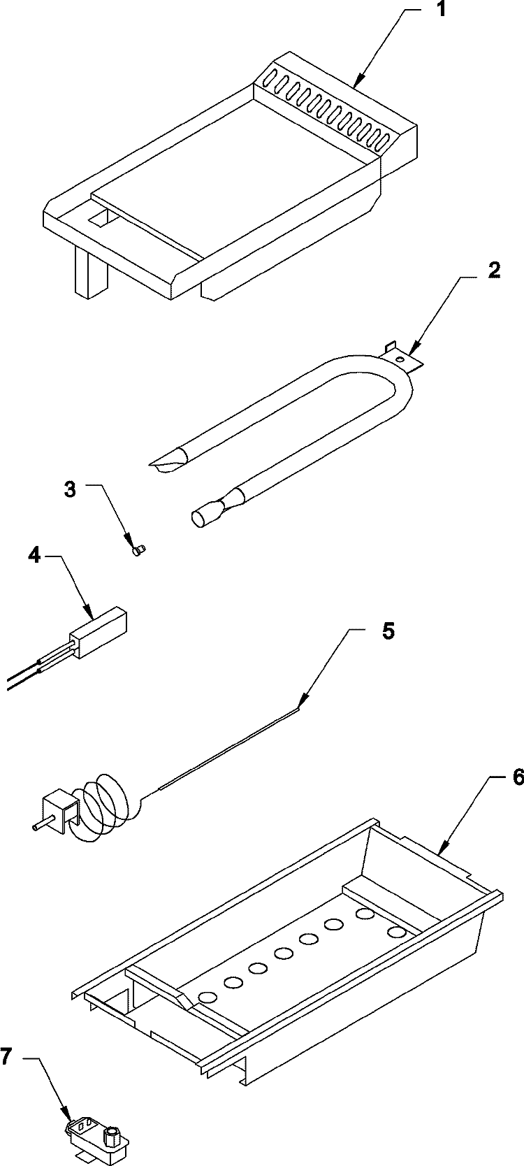 GRIDDLE SECTION Diagram and Parts List for RJCT3681A  Maytag Cooktop