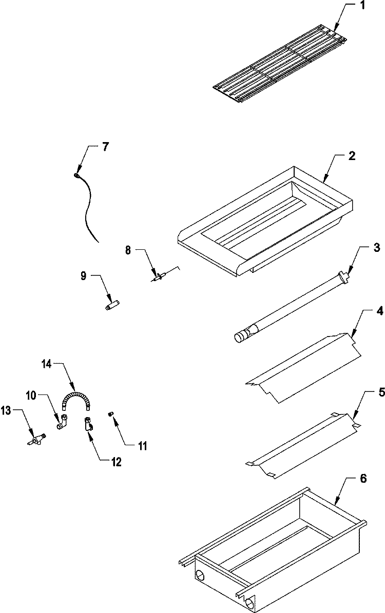 BROILER SECTION Diagram and Parts List for RJDF3683A  Maytag Range