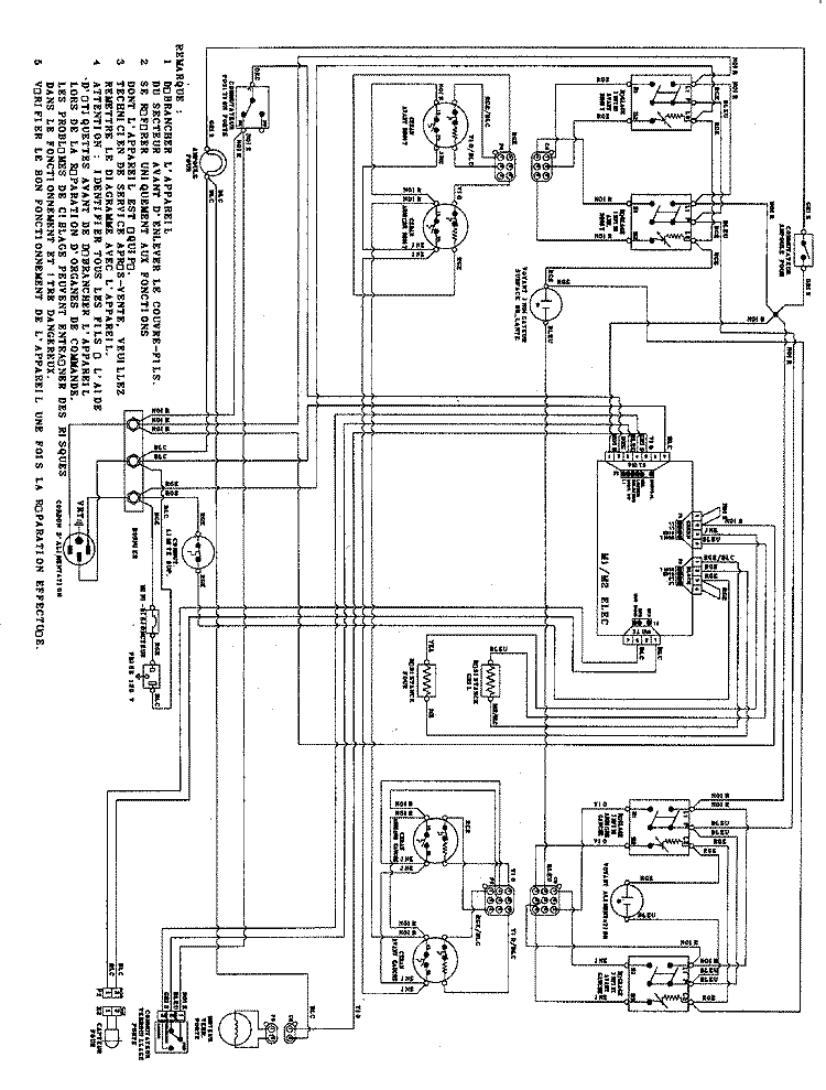 WIRING INFORMATION (FRC) Diagram and Parts List for AER5715QCB  Amana Range