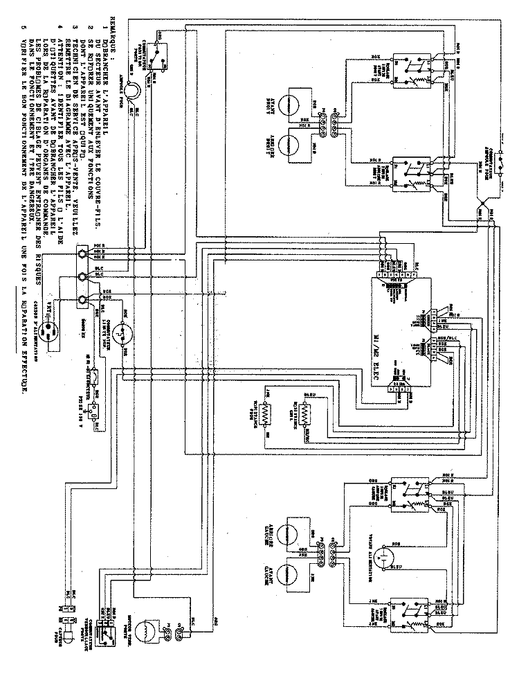 WIRING INFORMATION (FRC) Diagram and Parts List for AER5515QCW  Amana Range