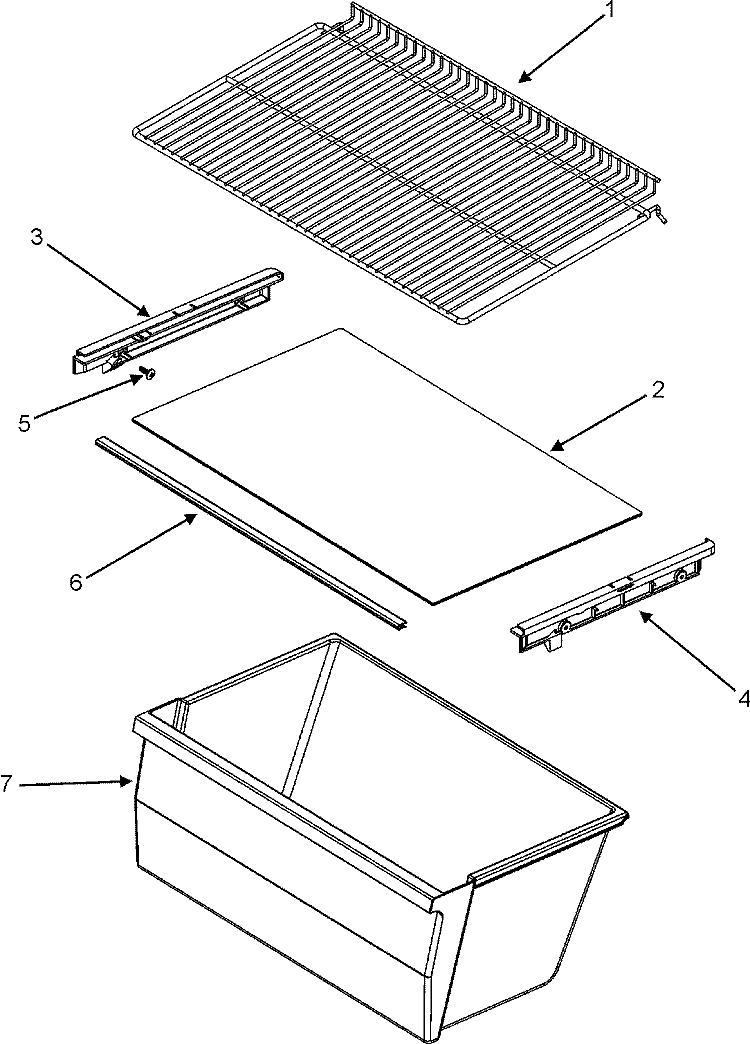 SHELVES & ACCESSORIES Diagram and Parts List for CTB1502ARQ  Magic Chef Refrigerator