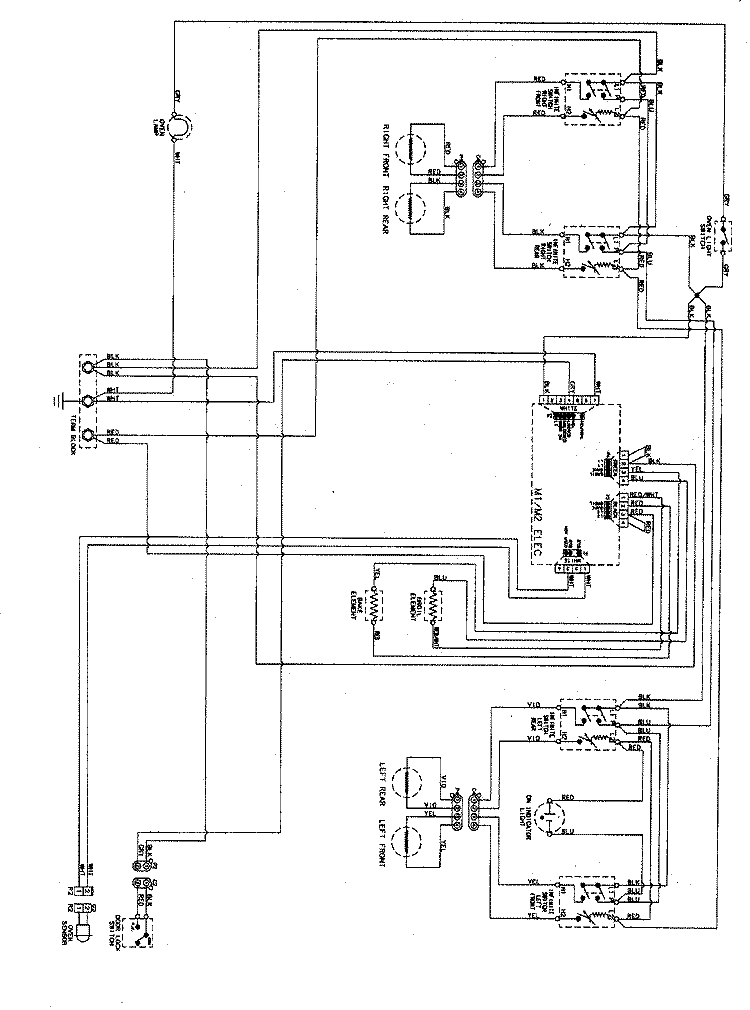 WIRING INFORMATION Diagram and Parts List for AER5511BAW  Amana Range
