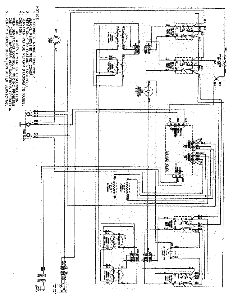 WIRING INFORMATION Diagram and Parts List for AER5712AAQ  Amana Range