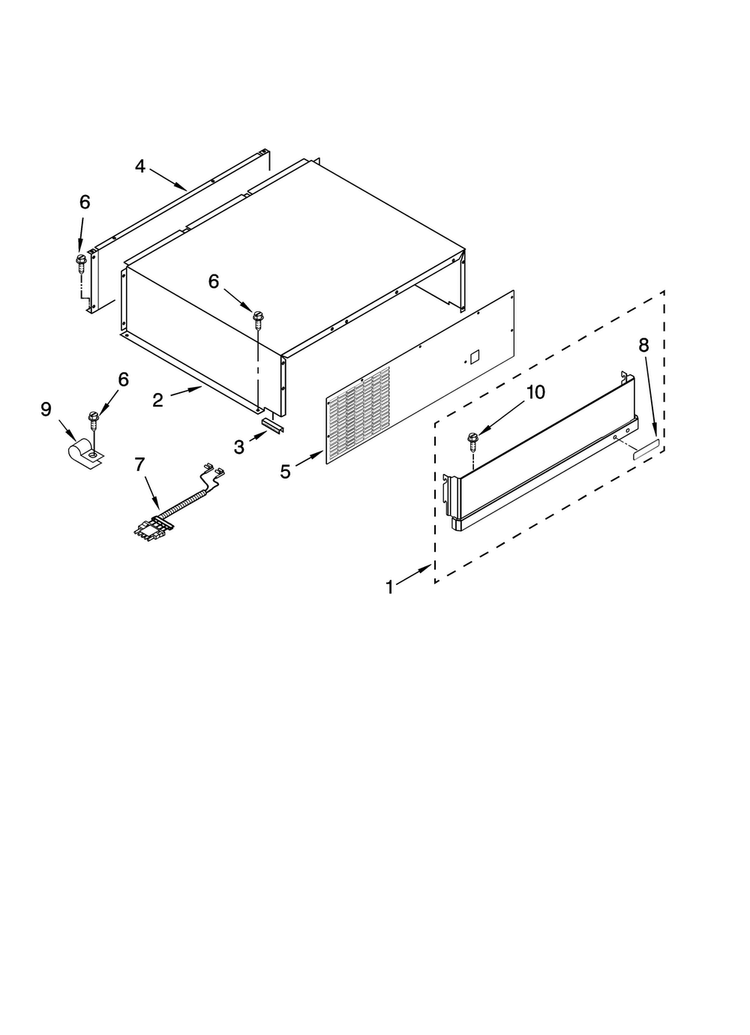 Top Grille And Unit Cover Parts Diagram and Parts List for JB36SEFXRB00  Jenn-Air Refrigerator