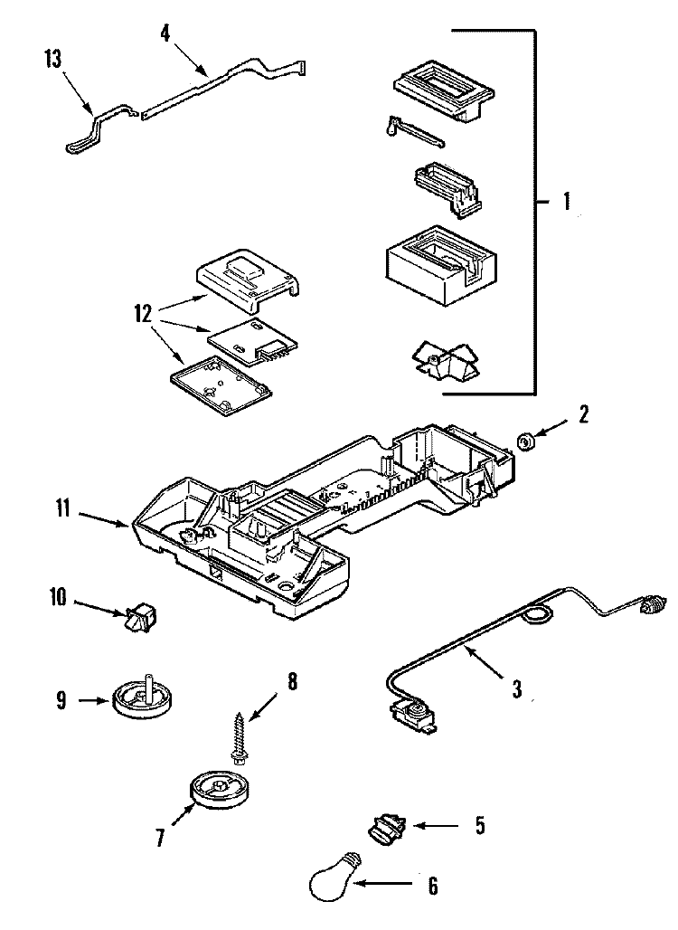 CONTROLS Diagram and Parts List for MTB1953HEW  Maytag Refrigerator