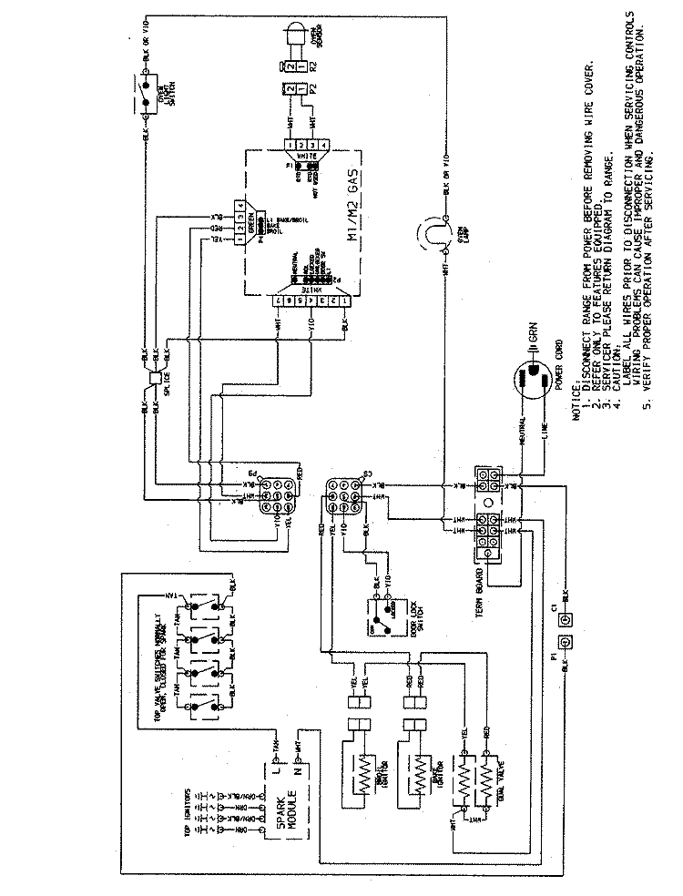 WIRING INFORMATION Diagram and Parts List for AGR5712BDW  Amana Range