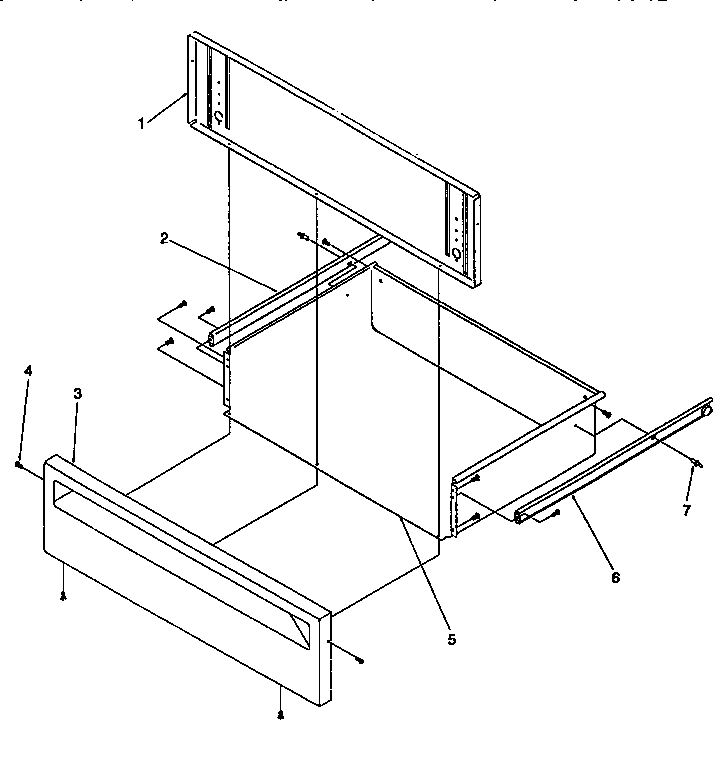 Storage Door Diagram and Parts List for ARG7600W-P1143321NW  Amana Range