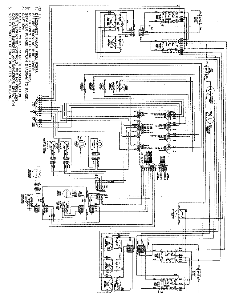 WIRING INFORMATION Diagram and Parts List for MER6775AAW  Maytag Range