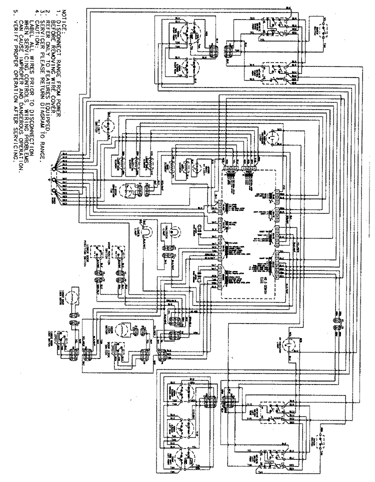WIRING INFORMATION Diagram and Parts List for MER6875AAF  Maytag Range