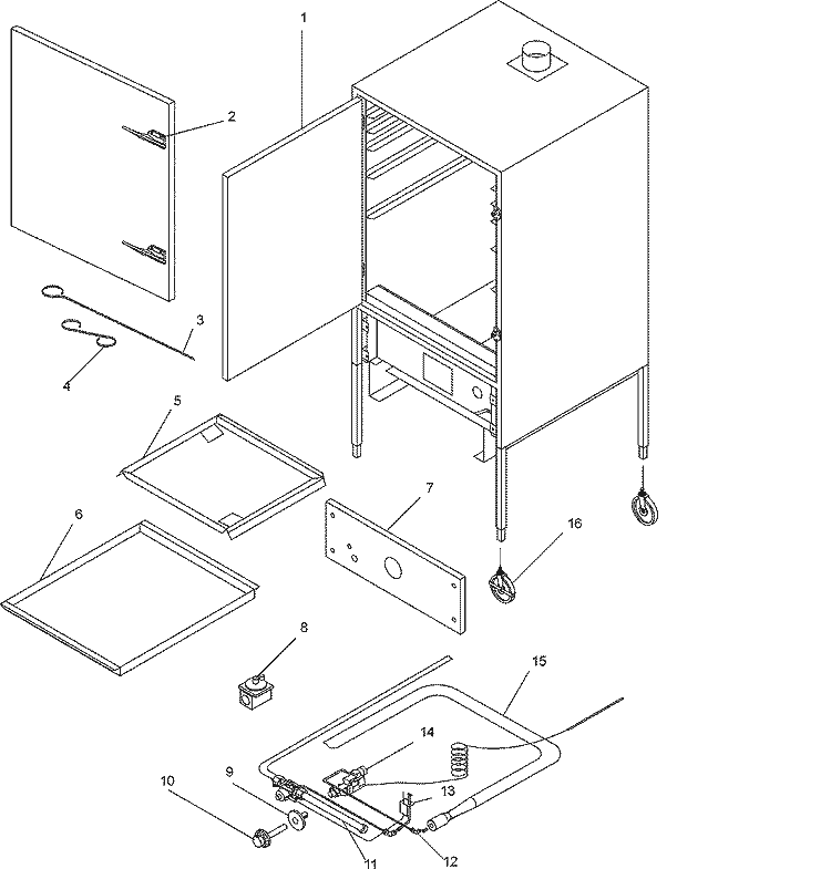 JCBBQ OVEN Diagram and Parts List for JCBBQ30  Maytag Range