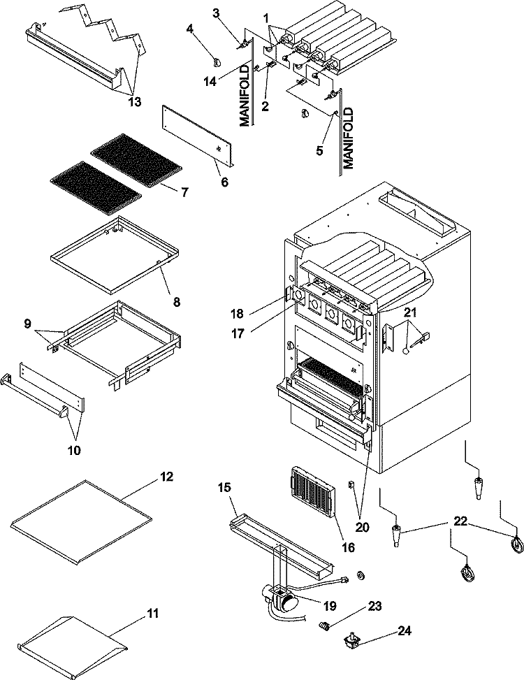 JADE JBB236 BROILER Diagram and Parts List for JBB236  Maytag Range