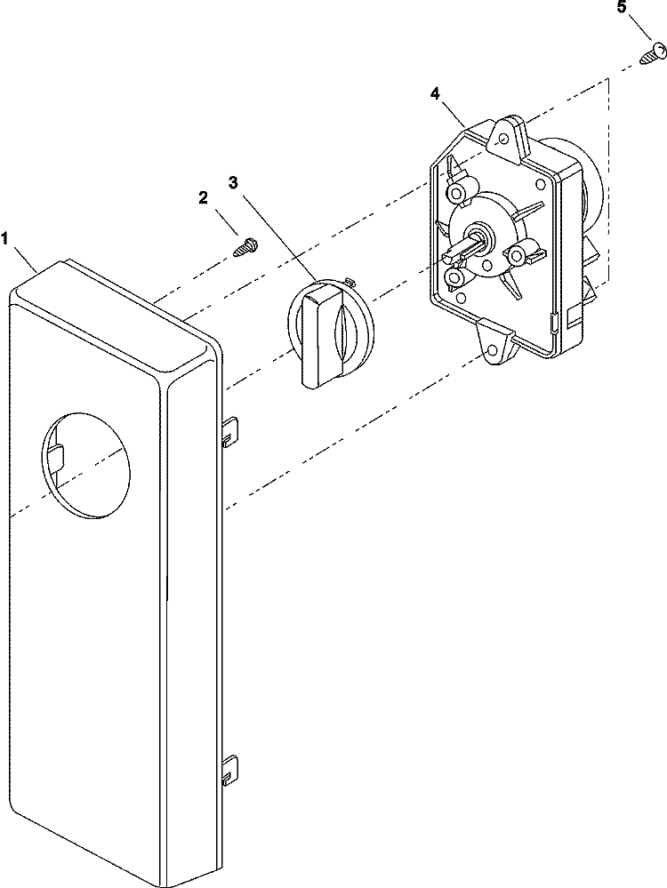 TIMER AND ESCUTCHEON Diagram and Parts List for RCS10DA P1330201M Amana Microwave