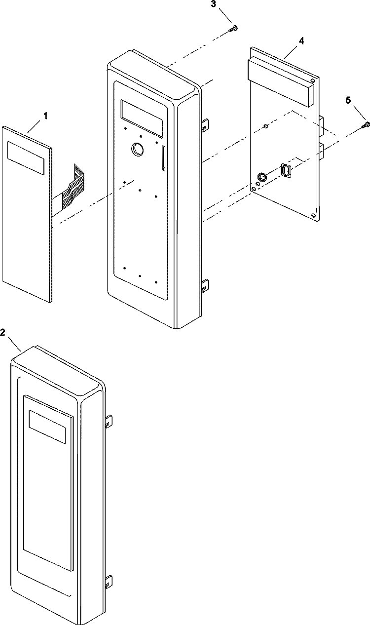 TIMER AND ESCUTCHEON Diagram and Parts List for DFS18E P1330222M Menumaster Microwave