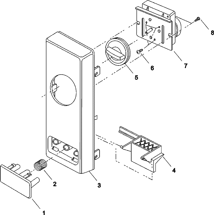 CONTROL PANEL Diagram and Parts List for LD10D P1329701M Amana Microwave