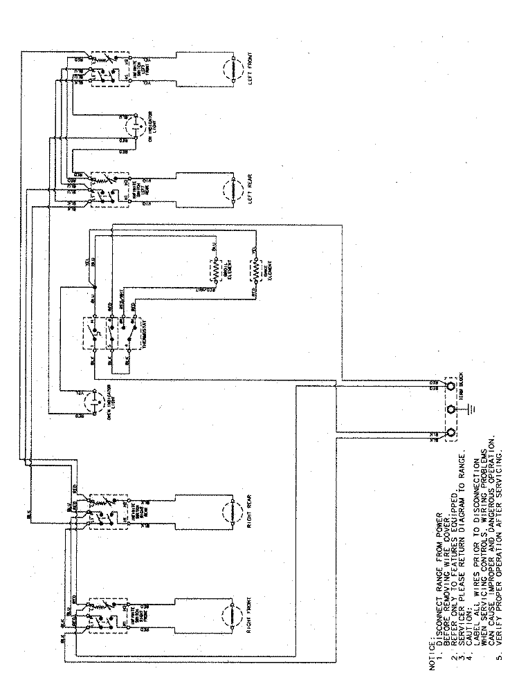 WIRING INFORMATION Diagram and Parts List for AER4111AAW  Amana Range
