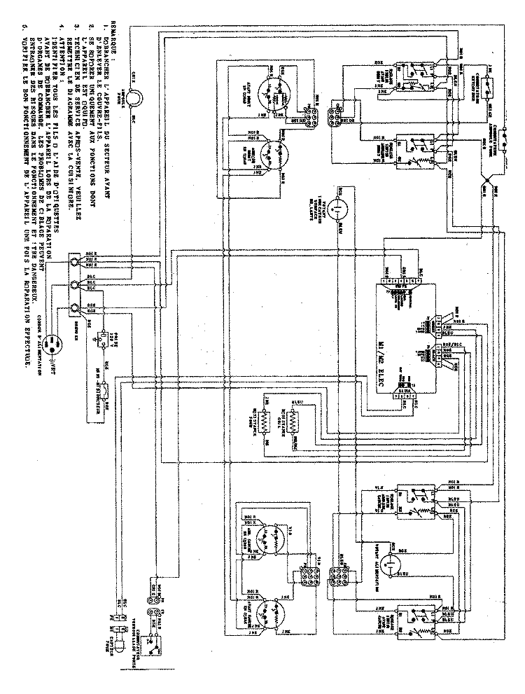WIRING INFORMATION Diagram and Parts List for CE35400ACV  Crosley Range