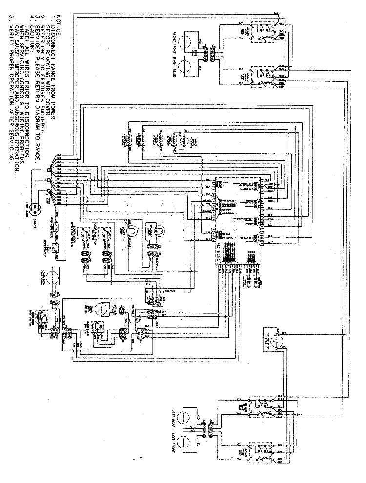 WIRING INFORMATION Diagram and Parts List for MER6555ACW  Maytag Range