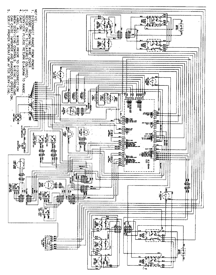 WIRING INFORMATION Diagram and Parts List for MER6875ACF  Maytag Range