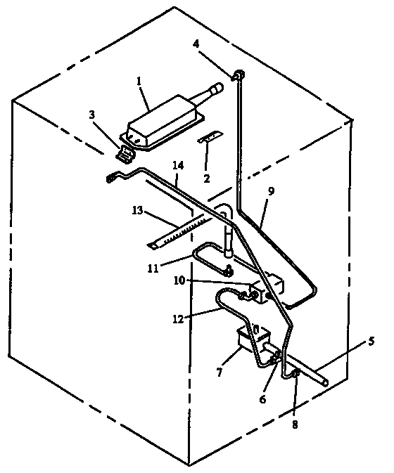 Gas Components Diagram and Parts List for AGS746E-P1130736NE  Amana Range