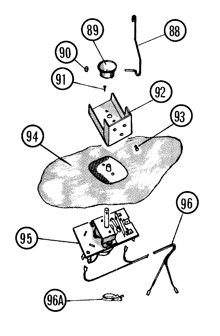 TIMER Diagram and Parts List for 0611  Hoover Washer