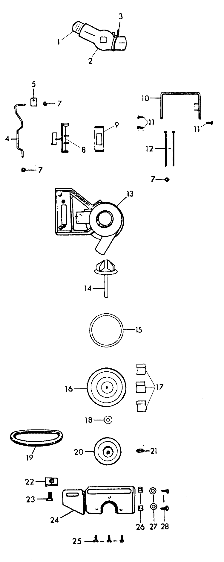 PUMP Diagram and Parts List for 0617  Hoover Washer