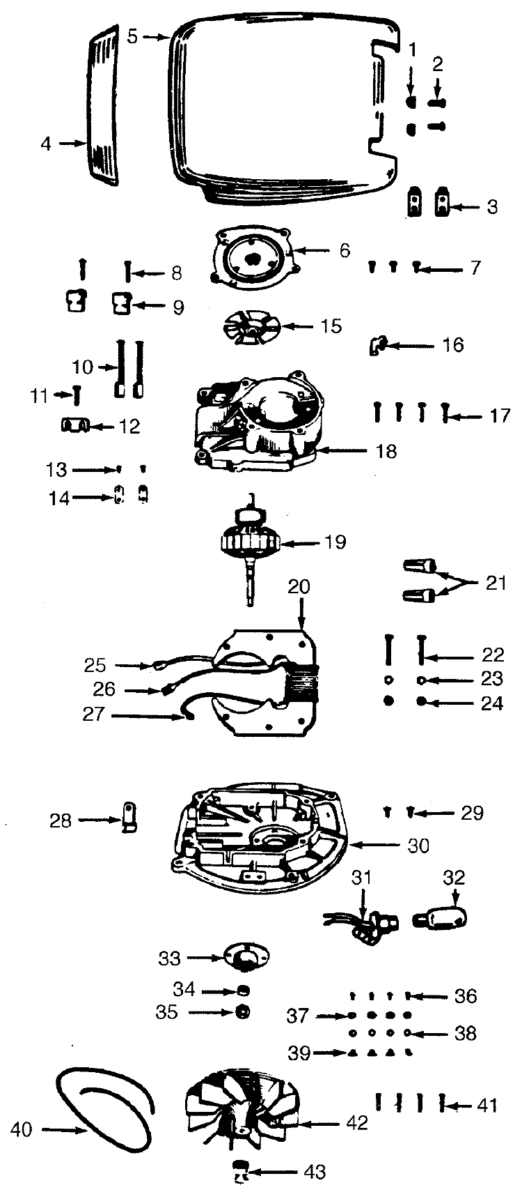 HOOD Diagram and Parts List for 714  Hoover Upright Vacuum
